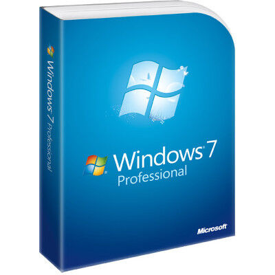 Packshot von Windows 7 Professional: Beim Nachfolger zu Windows Vista nahm sich Microsoft die zahlreichen Kritikpunkte zu Herzen. Mit 61% Marktanteil ist das Betriebssystem derzeit (Juli 2015) deutlicher Marktführer im PC-Bereich, Nachfolger Windows 8.1 bringt es nur auf 13%. (Bild: Microsoft)
