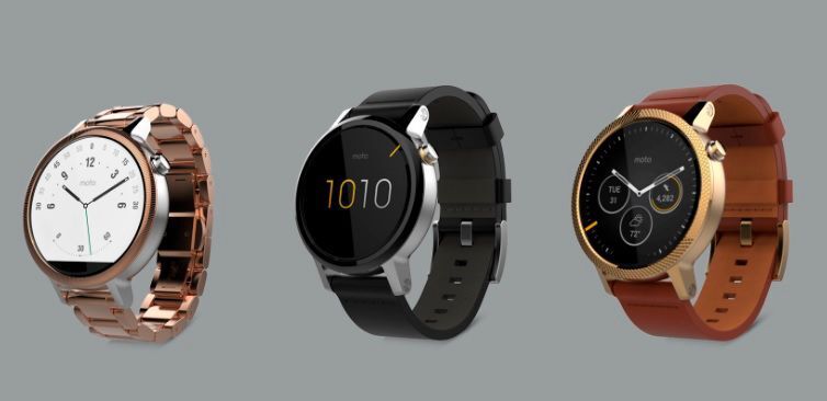 Insgesamt kommen drei Versionen der Moto 360 auf den Markt. Neben den 42mm- bzw. 46 mm-Modellen wird auch eine Sportversion erhältlich sein. Die Moto 360 ist mit iOS ab dem Apple iPhone 5 sowie mit Android-Smartphones kompatibel. Mit dem Moto maker kann Smartwatch nach eigenen Wünschen selbst designt werden. (Bild: Motorola)