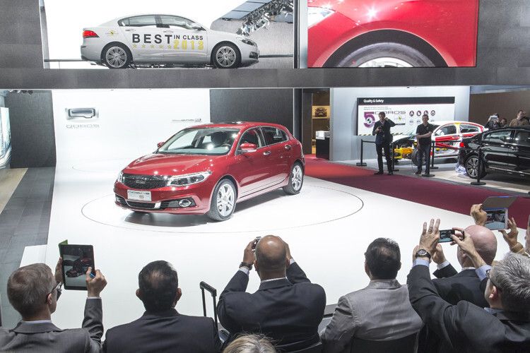 Europapremiere: Der chinesische Hersteller Qoros präsentierte vor einem Jahr das Kompaktmodell Qoros 3 Sedan. (Foto: Autosalon Genf)