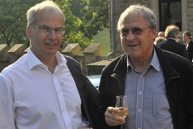 Unter Vorstandskollegen: Arnulf Winkelmann und Hans Medele (beide Mitglieder des ZDK-Vorstands). (Foto: Zietz)