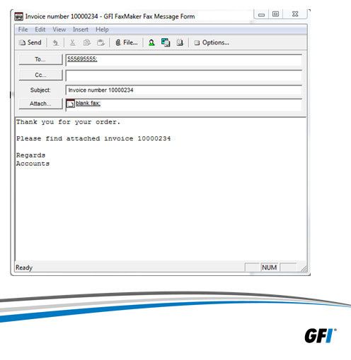 Der Printer-Treiber ermöglicht die Auswahl von Outlook-Kontakte und Print-to-Fax-Funktionalität von jeder druckfähigen Applikation aus. (Bild: GFI Software)