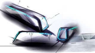 BMW Group DesignworksUSA: Erste Designskizze für die Metro Inspiro von Siemens. (Bild: BMW Group DesignworksUSA)