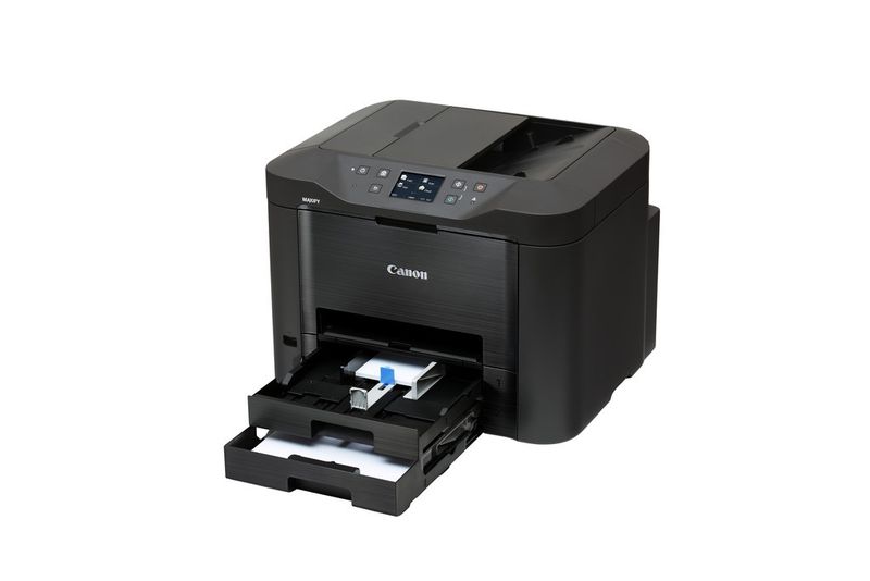 Das Spitzenmodell der neuen Maxify-Reihe ist der MB5350. Mit zwei CIS-Sensoren scannt er Doppelseitige Dokumente in einem Durchgang. (Bild: Canon)