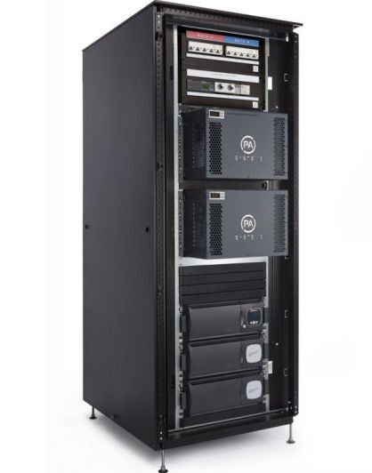 Abbildung 7: Mit den fünf  Infrastrukturen  Rack, Klima-Anlage, Stromverteilung, unterbrechungsfreie Stromversorgung, Temperaturüberwachung und einer vollständigen Stromverkabelung soll die ICT AllInfra Box alles aus einer Hand und auf einem Quadratmeter bieten. (Bild: ICT Facilities)