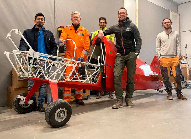 Das Team bei der Arbeit.  (Nordic Air Racing Team)