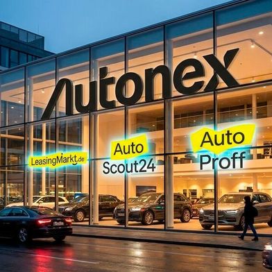 Autoscout 24, Autoproff und Leasingmarkt sind künftig Teil von Autonex, einer neu formierten Marktplatzgruppe. (Bild: Gemini / KI-generiert)