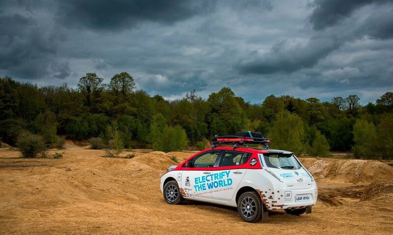 Nissan LEAF AT-EV (All Terrain Electric Vehicle): Im Elektroauto von Europa nach Asien startete „Plug In Adventures“ 2017 mit einem Nissan Leaf bei der Mongol Rally. (Nissan)