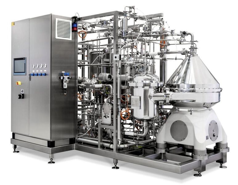 Gea’s ‘aseptic’ separator line offers customers with highly hygienic processes, gentle processing of, for example, human and veterinary vaccines, monoclonal antibodies (mAb), e-coli, insulin, starter cultures and probiotic products.  (Gea)