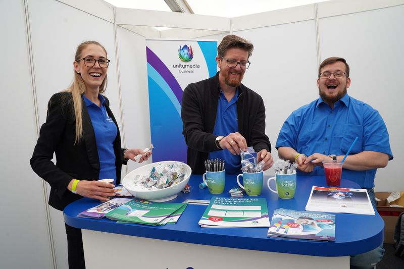 Spaß hatten die Ansprechpartner von Unitymedia. (Eno telecom)