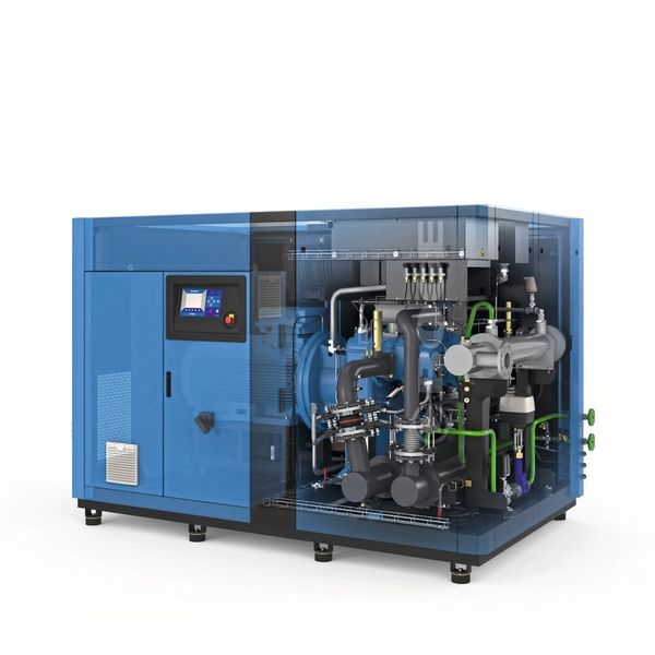 Mit der SO-3 hat Boge einen neuen ölfreien Schraubenkompressor im Portfolio, der bei niedriger spezifischer Leistungsaufnahme Spitzenwerte bei den Liefermengen erzielt (Bild: Boge)