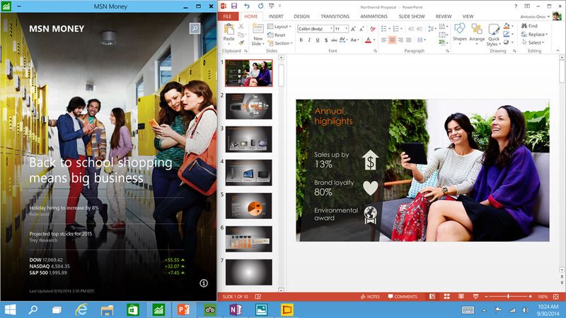 Apps aus dem Windows Store öffnen sich in der neuen Windows Version wie Desktop Programme (Microsoft)