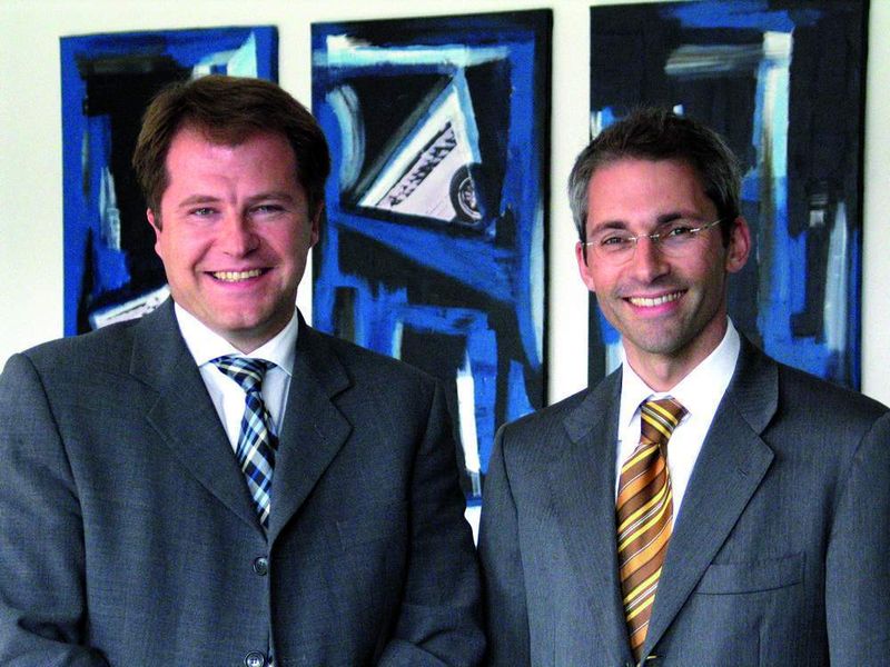Die beiden Geschäftsführer vom Autohaus Bald: Uwe Hucklenbroich (li.) und  Tobias Bald (re.) (Archiv: Vogel Business Media)