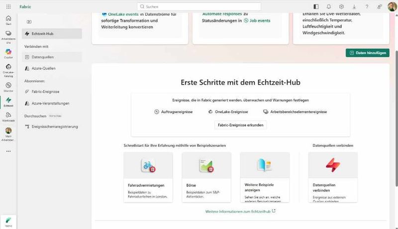 Eine große Stärke von Fabric ist die Echtzeit-Verarbeitung von Daten. Das spielt für KI-Workloads eine besonders wichtige Rolle. (Bild: T. Joos)