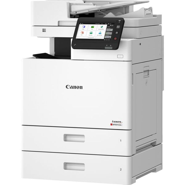Der ebenfalls neue i-Sensys MF851Cdw ist ein neuer A4-Farb-Multifunktionsdrucker für kleinere Büros mit einem hohen Druckaufkommen. Er druckt bis zu 43 Seiten pro Minute. (Bild: Canon)