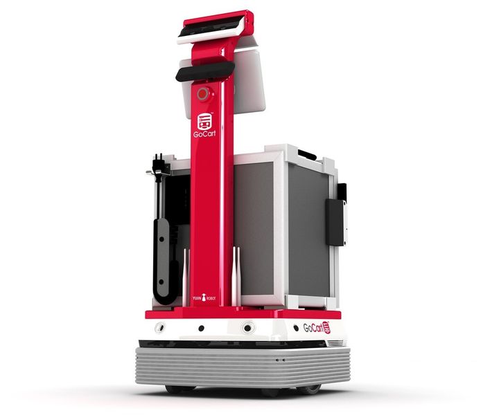 Die Realisierung des Prototyps des Serviceroboters von Go-Cart erfolgte in Zusammenarbeit mit der Synapticon GmbH aus Gruibingen bei Stuttgart. (Bild: Yuijin)