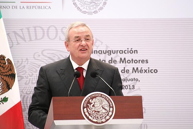 Der Volkswagen-Vorstandsvorsitzende Dr. Martin Winterkorn erklärte in seiner Eröffnungsrede, dass Mexiko mittlerweile für sein Unternehmen unverzichtbar sei und mit Puebla in dem Land auch das zweitgrößte VW-Werk überhaupt stehe. (Foto: Automedien-Portal.net)