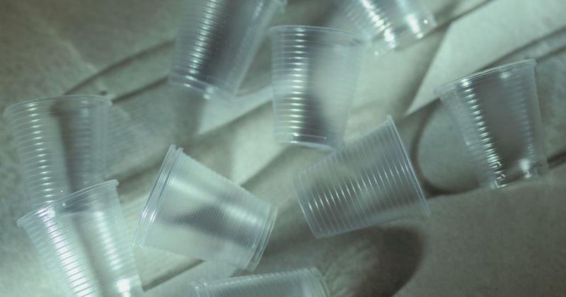 Polipropylen jest często wykorzystywany do produkcji kubków plastikowych.(Bild:  Canva)