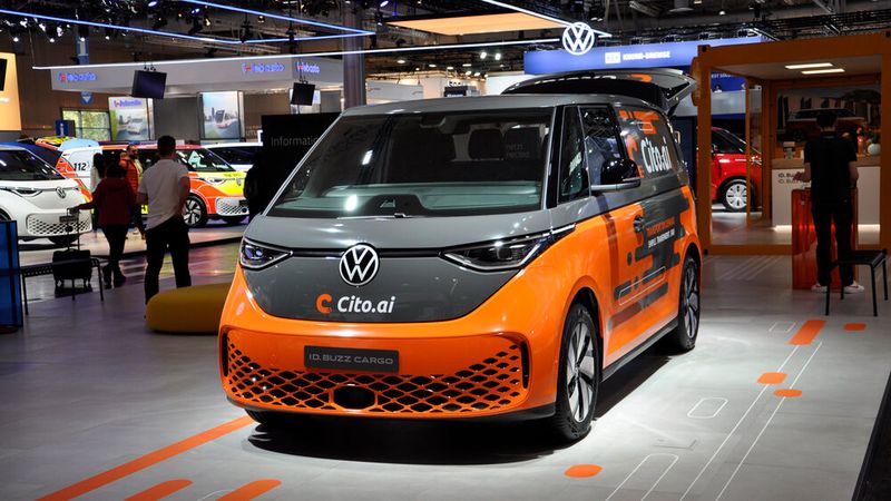 Die VWN-Tochter Cito stellte auf der IAA Transportation ihr Geschäftsmodell vor: Kunden können – so das Versprechen – schnell Kurierdienste buchen und dabei auch sozial und fair handeln.  (Bild: Wehner/Vogel Communications Group)