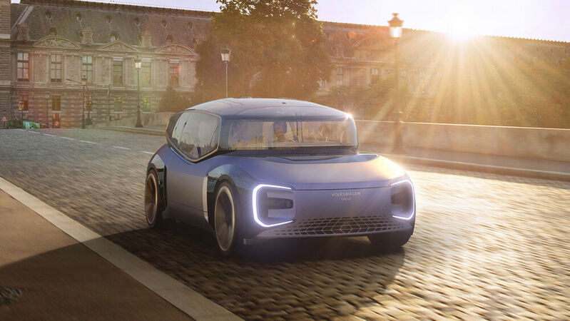 VW stellt ein autonomes Reise-Shuttle vor.