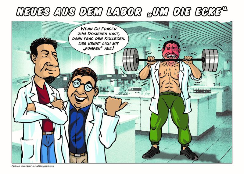 Übersicht unserer Bildergalerien (Comic: www.rainer-e-ruehl.blogspot.com) (LABORPRAXIS/Rühl)