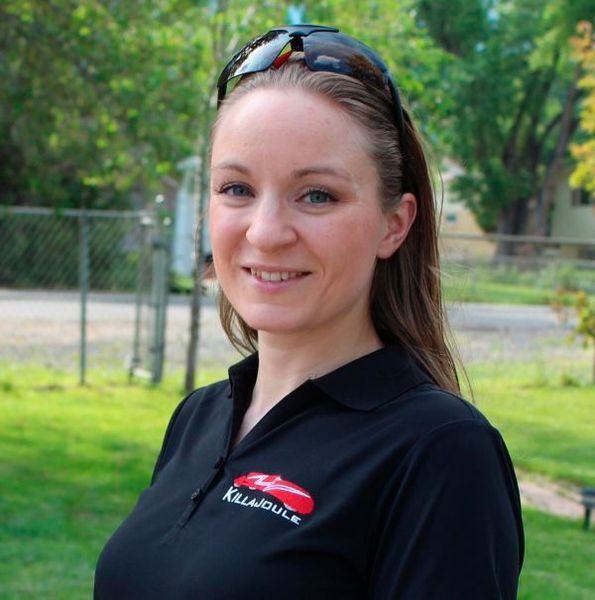 Eva Håkansson – mit fast 435 km/h die schnellste Motorradfahrerin der Welt. (Bild: KillaCycle Racing)
