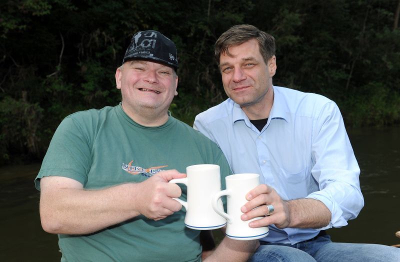 Hamburger im Süden (v. l.): Frank Walter, Light Alliance, und Peter Goldschmid, Macnetix GmbH. (Hannes Magerstaedt)