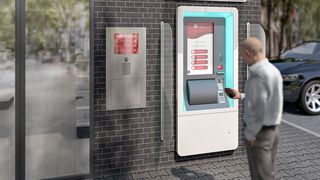 Auch wenn die Ladentüre schon geschlossen ist, ermöglicht dieses 24/7-Terminal die medizinische Nahversorgung inklusive digitaler Beratung. (Bild: Knapp)