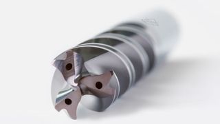 Mapal’s Tritan-Drill-Reamer: three cutting edges and six guide chamfers for high-precision, economical fitting bores. (Mapal)