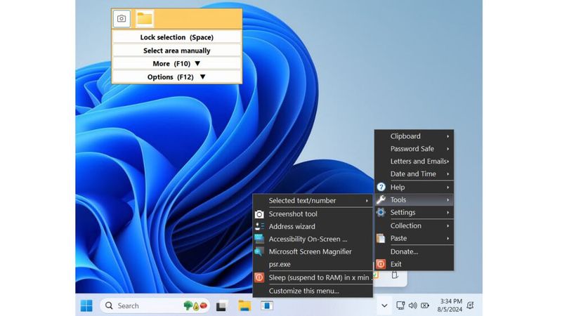 Clipboard Master bietet zahlreiche Möglichkeiten zur erweiterten Verwendung der Zwischenablage in Windows.(Bild:  Joos – Jumping Bytes)