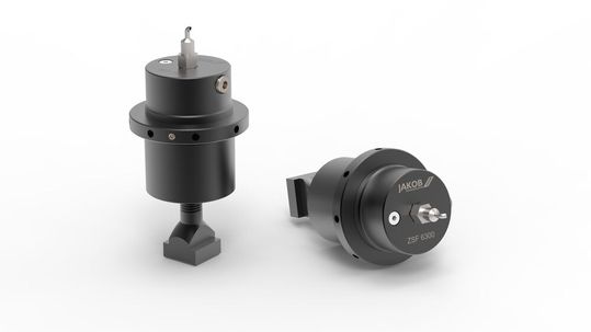 So sehen die hydromechanisch arbeitenden Federspannzylinder der Baureihe ZSF von Jakob Antriebstechnik aus.(Bild:  Jakob)