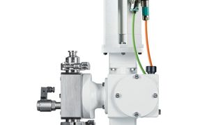 Auf der Hannover Messe 2018 stellt Lewa eine neue Weitbereichsdrehzahlregelung für die bewährte Ecodos-Pumpenserie vor, mit der es möglich ist, eine Hubzahl von 1 bis 210 Hüben pro Minute zu erzielen, ohne dabei auch die Hublänge verändern zu müssen (Lewa)