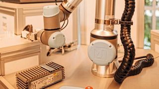 In den neuen AWS-Büros in München wird auch der Industrial Software Showcase gemeinsam mit Siemens präsentiert. (© Niklas Stadler)