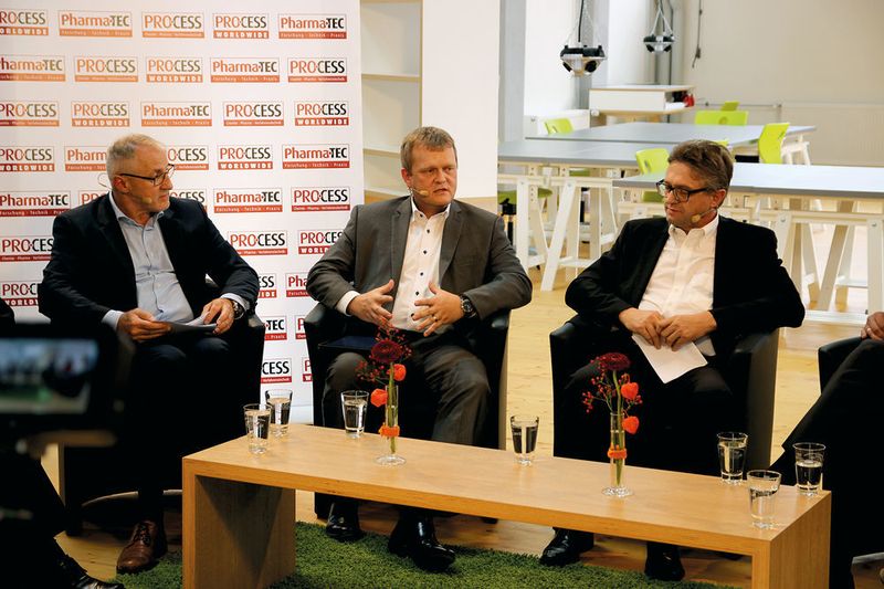 Gerd Kielburger (PROCESS),  Andreas Geiss (Siemens) und Martin Reichinger (B&R) (v.l.n.r.) (PROCESS/Ernhofer)