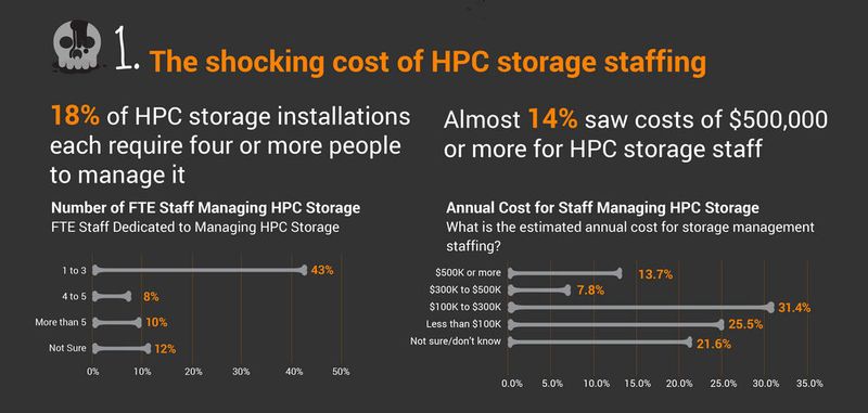 Horror Nummer eins: Schockierende Personalkosten. (Bild: Panasas)