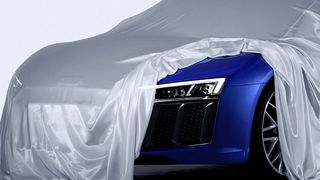 Audi präsentiert seine neuen LED-Scheinwerfer, die optional mit einem Laser-Fernilichtmodul ausgestattet sind. (Foto: Audi)