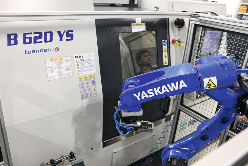 Teamtec konzipiert und liefert das Biglia-Drehzentrum samt Automatisierung. Der Kunde erhält eine schlüsselfertige Anlage. (Bild: teamtec)