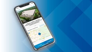 Kostenfreie Anwendung für mobile Endgeräte: die „Logivest Lagerhallen-Suche“. (Logivest)