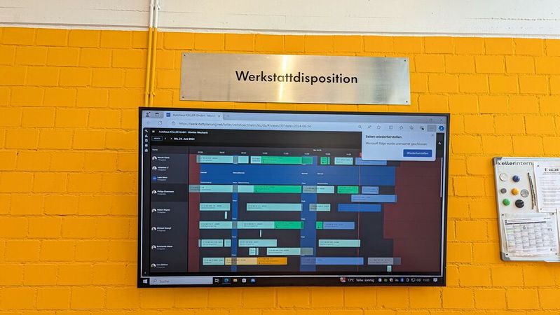 Eine digitale Werkstattdisposition findet man in vielen Autohäusern – und künftig auch in immer mehr freien Werkstätten.(Bild:  Rosenow – VCG)