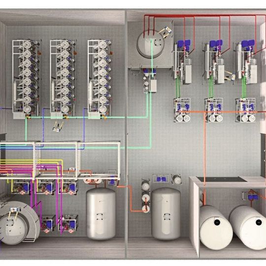  Alle Bauteile der Anlage sind redundant ausgelegt, um die Prozesse sicherer zu machen.(Bild:  Enviro Water Group)