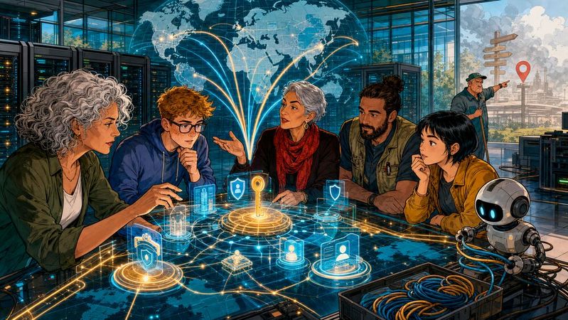 Branchenexperten sind sich einig: Für die Datensouveränität ist der Standort des Rechenzentrums nicht der alles entscheidende Faktor.(Bild:  KI-generiert)