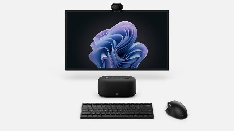 Das Microsoft Audio Dock ist für hybrides Arbeiten ausgelegt.  (Bild: Microsoft)