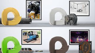 Die Preisträger des 9. Vector Awards: Gold geht an den Spektrographen des Moons-Konsortiums, zu dem auch das Institut für Astrophysik und Weltraumwissenschaften der Universität in Lissabon gehört (Portugal), Silber erhält der Prüfstand für Fahrerassistenzsysteme von TDK RF Solutions (USA), Bronze gewinnt Mecaoctet mit ihrer beweglichen Nachtclub-Decke (Frankreich). Der grüne Vector geht an die Bear Machines GmbH (Deutschland) für eine Maschine zum automatischen Nachschneiden von Reifen. (Bild: Igus)