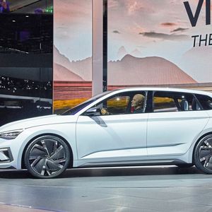 Skoda präsentiert auf dem Pariser Autosalon die Studie „Vision RS“.(Bild: Skoda)