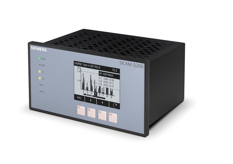 Bei den heutigen Stromversorgungsnetzen mit einer stetig zunehmenden Anzahl erneuerbarer Energiequellen gehört eine unzureichende Netzqualität zu den häufigsten Ursachen ungeplanter Ausfallzeiten und Geräteschäden. Um die Netzqualität besser erfassen und bewerten zu können, bietet Siemens nun den Netzanalysator Sicam Q200 an, der alle wichtigen Netzparameter misst und analysiert. (Siemens)