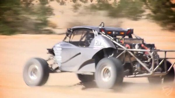 Das EV 1 ist der erste elektrisch angetriebene Rennwagen für Baja-Rennen (Bildquelle: SRI, SRD, EV West)