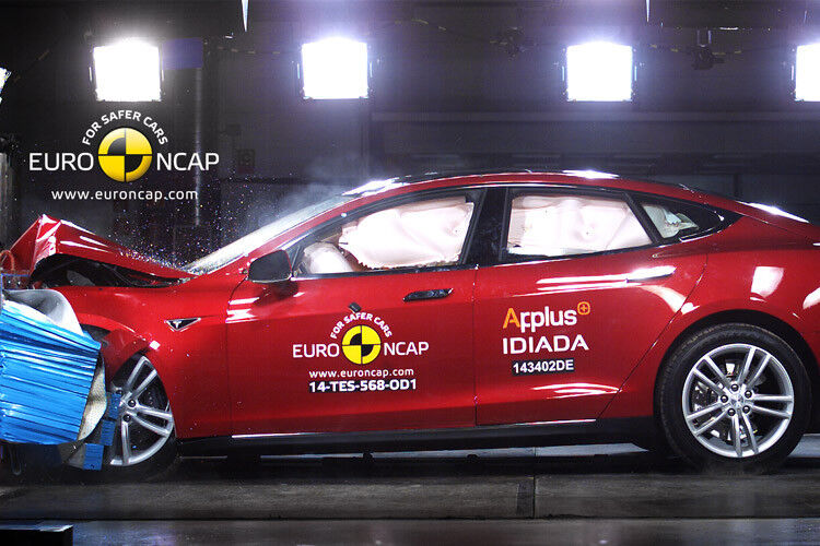 Euro-NCAP testete im aktuellen durchlauf unter anderem das Model S von Tesla. (Foto: Euro-NCAP)
