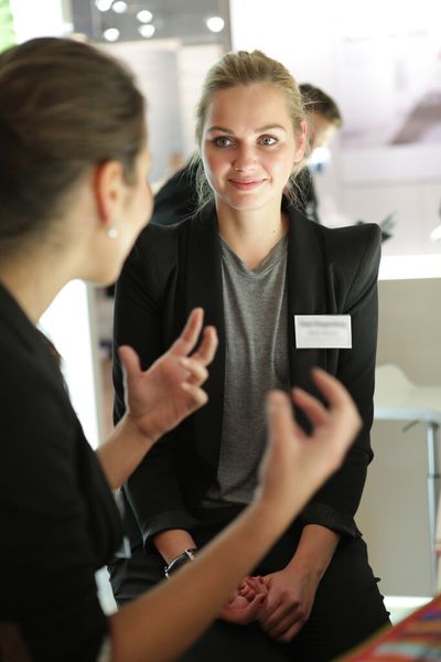 Bewerbungsgespräch im Rahmen des Absolventenkongreses 2011. (Bild: Staufenbiel)