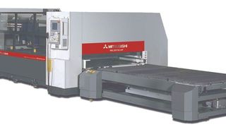 Die 2D-Laserschneidanlage wurde hinsichtlich Schneidgeschwindigkeit und Energieverbrauch verbessert.  (Bild: Mitsubishi Electric)