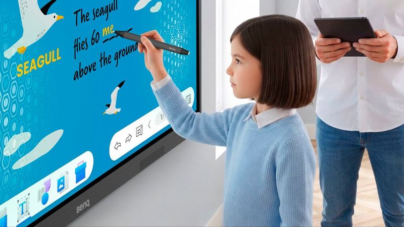 Die Displays sind EDLA-zertifiziert und ermöglichen so den Zugriff auf den Google Play Store für Bildungs-Apps sowie Tools von Google und Microsoft. (Bild: Benq)