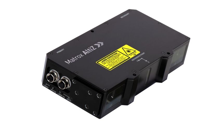 Der 3D Laser-Profilsensor Matrox Alti Z ermöglicht höchste Präzision in 3D-Bildverarbeitungsanwendungen und minimiert als Dual-Kamera-Lösung Scanlücken bei der Bildaufnahme. (Bild: Matrox Imaging)